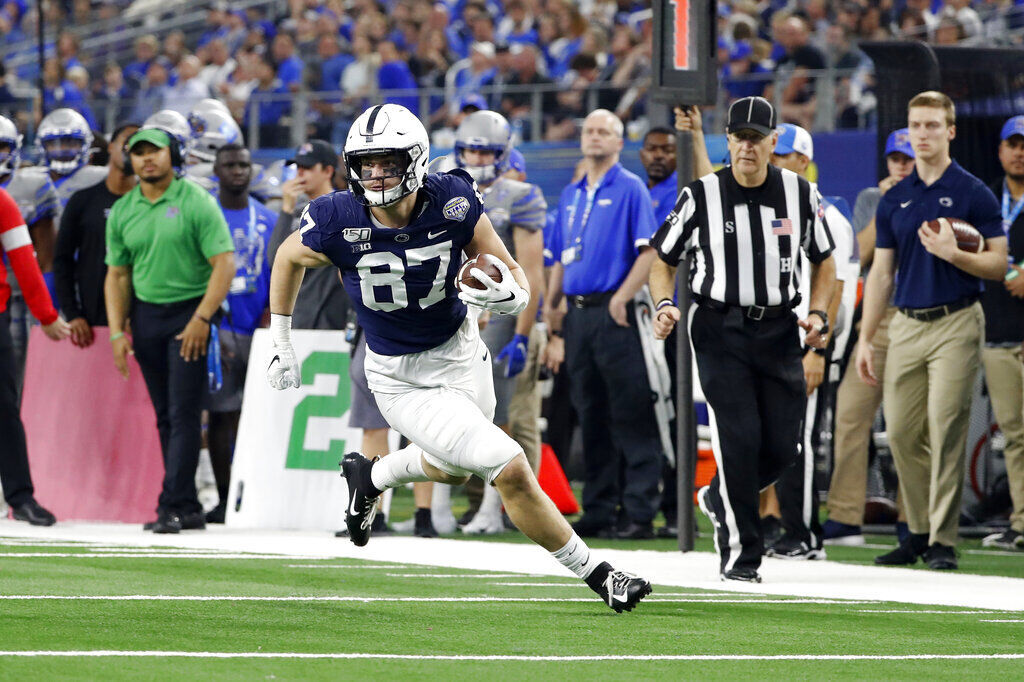 2. Pat Freiermuth (Jr., Penn St., 6-5, 251)